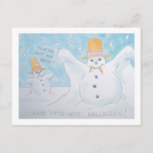 Cartão Postal Vampiro-homem-neve
