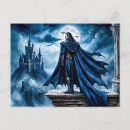 Cartão Postal Vampiro na cena do castelo de Moonlit