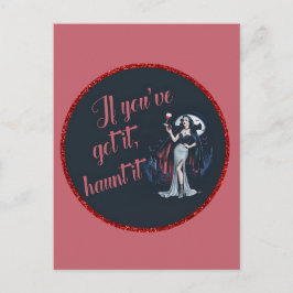 Cartão Postal Vampiro Sedutor e Sensual Se Você Tem, Assombre
