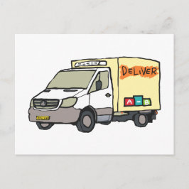 Cartão Postal Van de Entrega