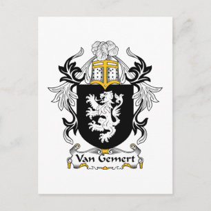 Cartão Postal Van Gemert Family Crest