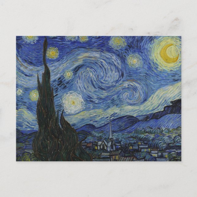 Cartão Postal Van Gogh A Noite Estrelada (Frente)