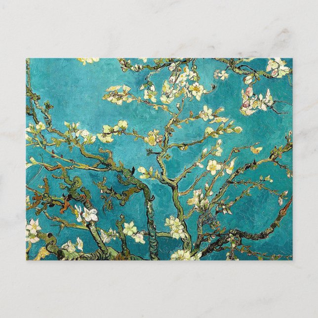 Cartão Postal Van Gogh Almond Blossoms Impressionismo Clássico (Frente)