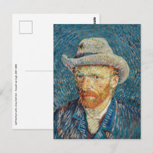 Cartão Postal Van Gogh - Autorretrato com um chapéu de feltro d