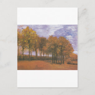 Cartão Postal Van Gogh Autumn Fall Tree deixa destino