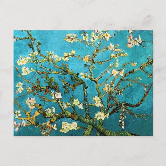 Cartão Postal Van Gogh Blossoming Almond Tree (F671) Belas Artes (Frente)