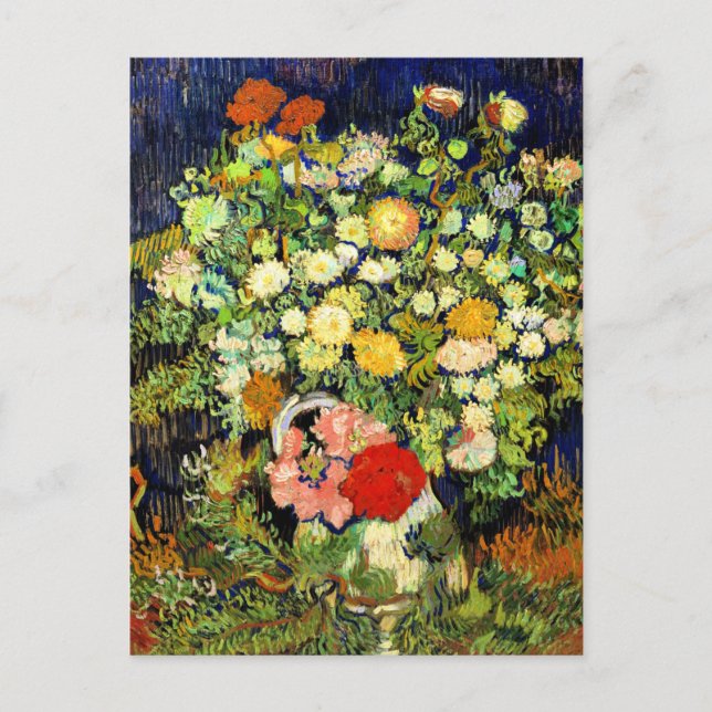 Cartão Postal Van Gogh - Buquê das Flores em um Vaso (Frente)