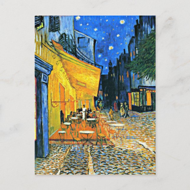 Cartão Postal Van Gogh - Cafe Terrace (Frente)