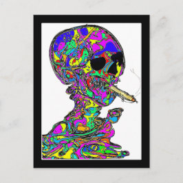 Cartão Postal Van Gogh Calavera Fumando Cigarro