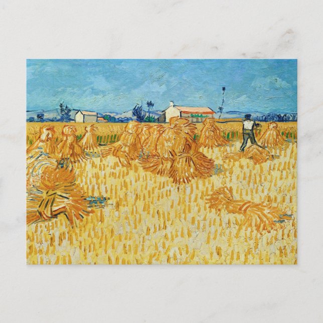 Cartão Postal Van Gogh; Colheita na Provença (Frente)