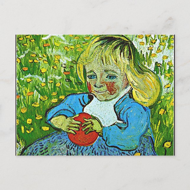 Cartão Postal Van Gogh - Criança com Laranja (Frente)