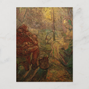 Cartão Postal Van Gogh Evening: O Observador, Impressionismo Vin