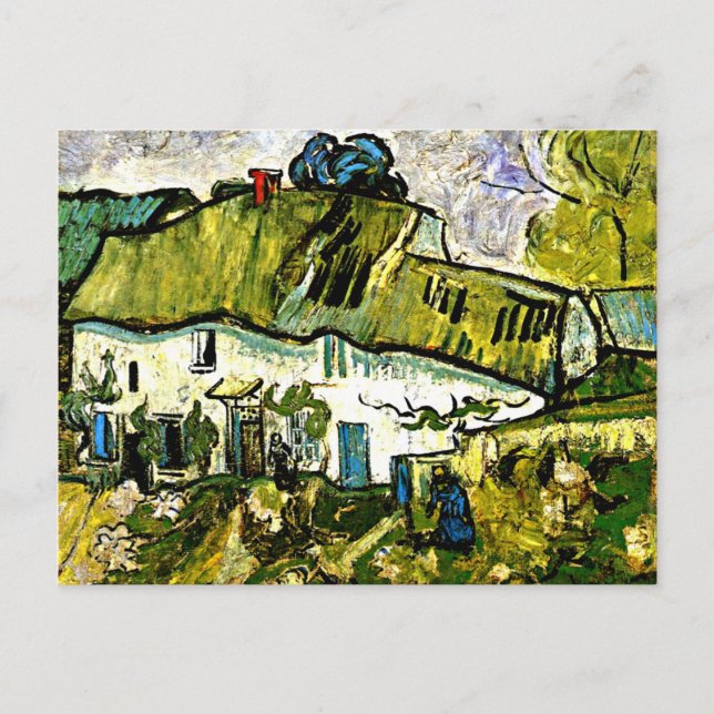 Cartão Postal Van Gogh - Farmhouse com Dois Números (Frente)