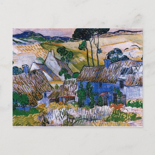 Cartão Postal Van Gogh - Fazendas perto da Auvers (Frente)