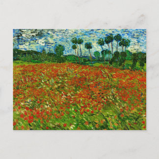 Cartão Postal Van Gogh Field com Poppies (F636) Belas Artes