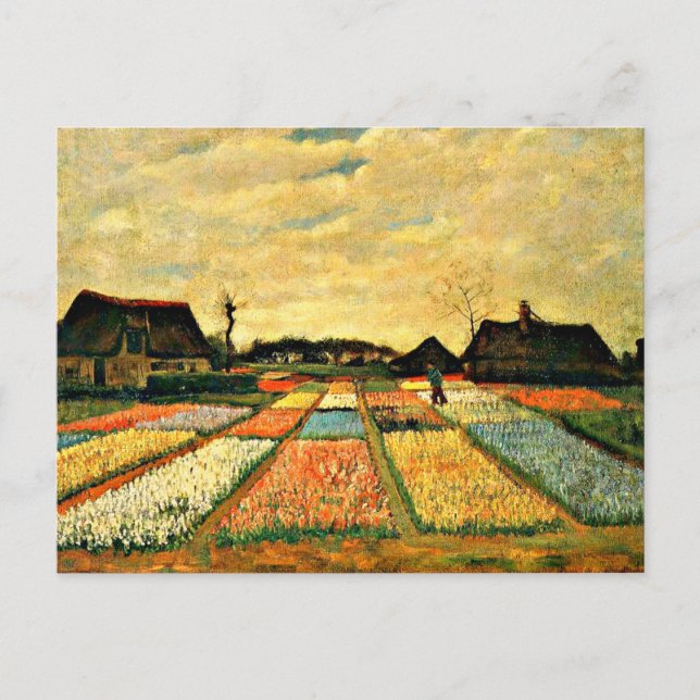 Cartão Postal Van Gogh - Flower Beds na Holanda (Frente)