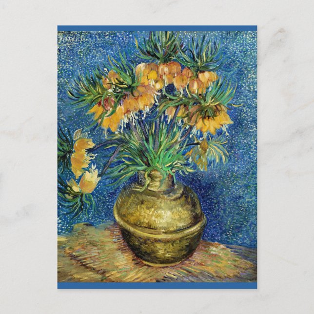 Cartão Postal Van Gogh - Fritilárias Imperiais, (Frente)