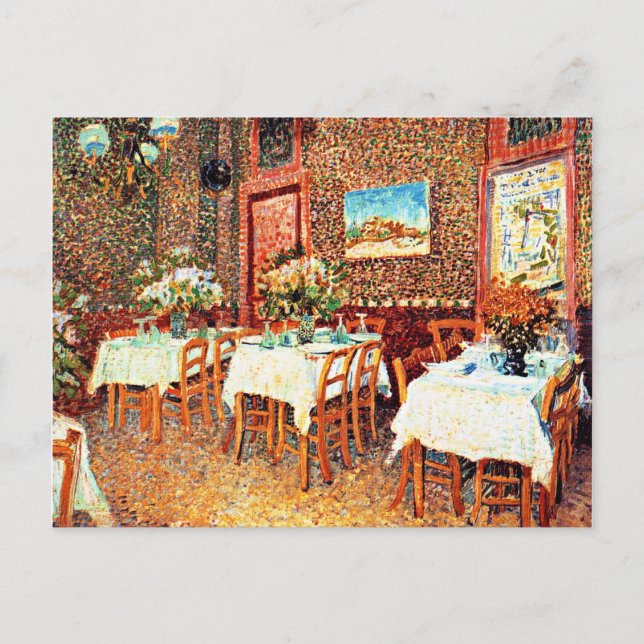 Cartão Postal Van Gogh - Interior de um Restaurante (Frente)