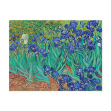 Van Gogh Irises. impressionismo floral azul
