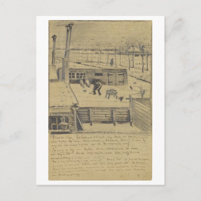 Cartão Postal Van Gogh - Letra Sketch 330 (Frente)