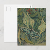 Van Gogh Mariposa Gigante Pavão Vintage Arte da Na