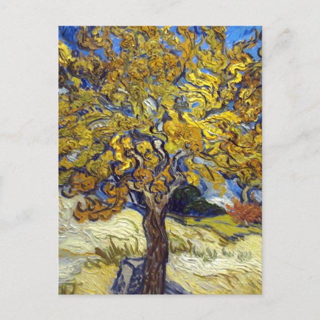 Cartão Postal Van Gogh Mulberry Tree Masterpart Art (Frente)