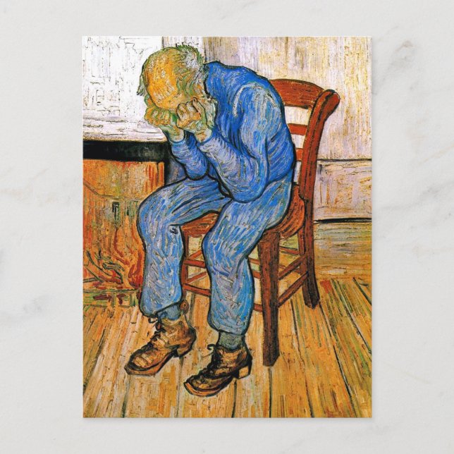 Cartão Postal Van Gogh - Na Porta da Eternidade (Frente)