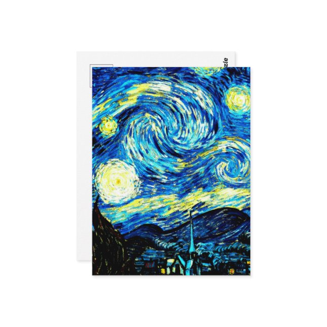 Cartão Postal Van Gogh - Noite Estrelada (Frente/Verso In Situ)