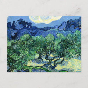 Cartão Postal Van Gogh - Oliveiras com Alpilles em Segundo Plano
