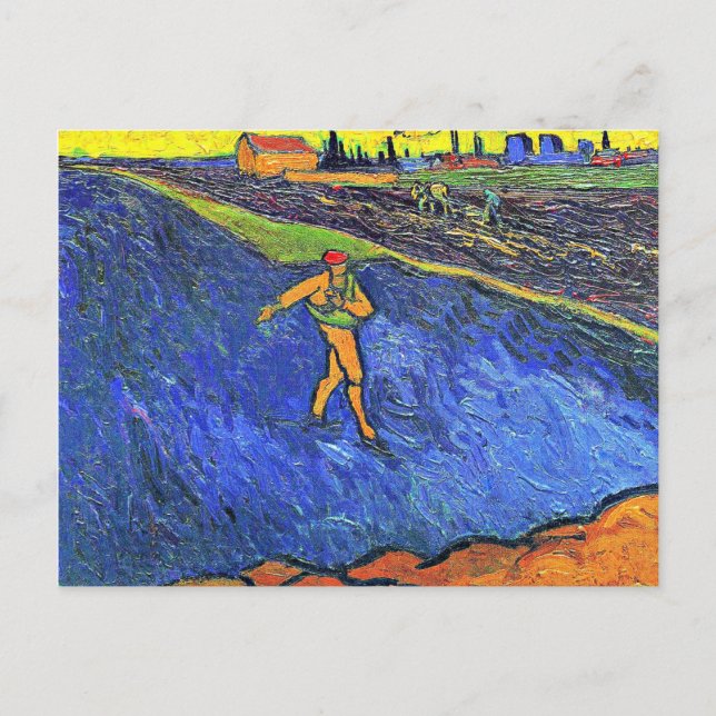 Cartão Postal Van Gogh - Os arredores chuvosos de Arles (Frente)