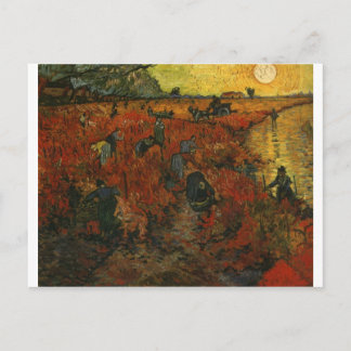 Cartão Postal Van Gogh Painting: The Red Vineyard