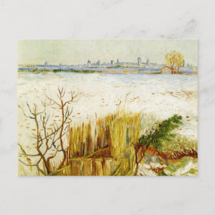 Cartão Postal Van Gogh - Paisagem com Neve