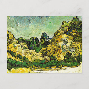 Cartão Postal Van Gogh - Paisagem de Montanha em Santo Remy