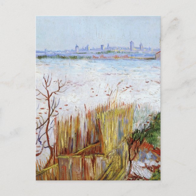 Cartão Postal Van Gogh - Paisagem de Neve (Frente)