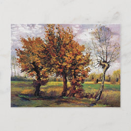 Cartão Postal Van Gogh - Paisagem de Outono com Quatro Árvores
