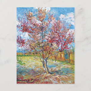 Cartão Postal Van Gogh - Pessegueiros em Flor Rosa
