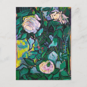 Cartão Postal Van Gogh Pink Roses