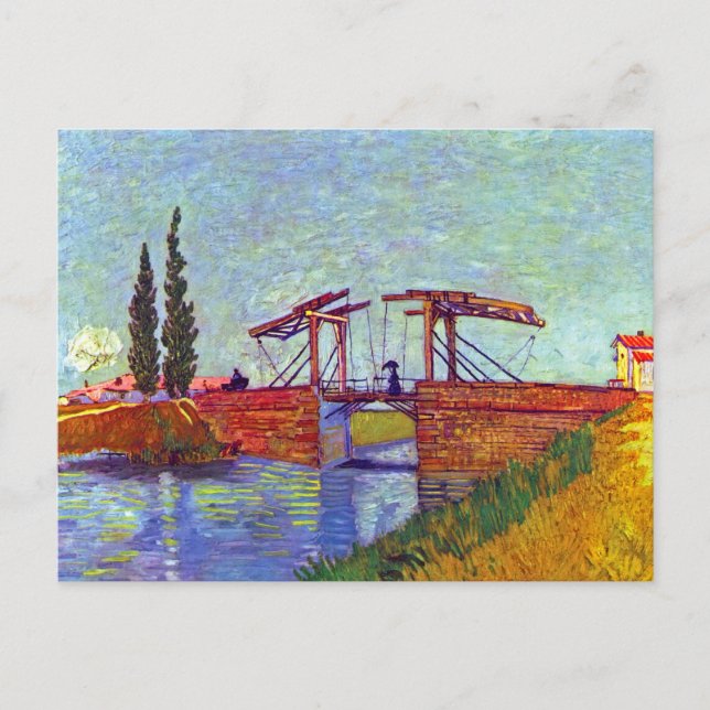 Cartão Postal Van Gogh - Ponte Langlois Em Arles (Frente)