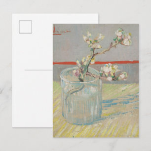 Cartão Postal van Gogh - Ramo de Amendoeira em Flor num copo