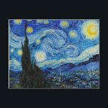 Cartão Postal Van Gogh Starry Night. Impressionismo arte de vint<br><div class="desc">Cartão postal Van Gogh "A Noite Estrelada".</div>