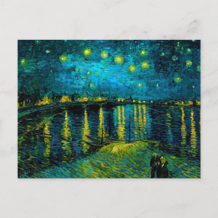 Cartão Postal Van Gogh Starry Night Over the Rhône