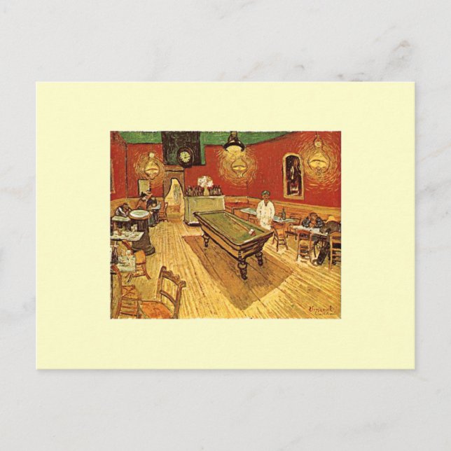 Cartão Postal Van Gogh The Night Cafe (Frente)