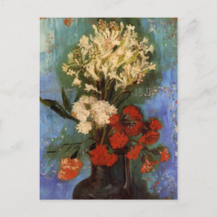 Cartão Postal Van Gogh Vase com Cravos e Outras Flores
