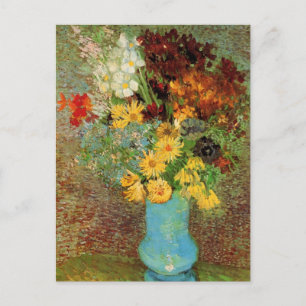 Cartão Postal Van Gogh Vase com Daisies e Anêmonas de Belas Art