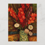 Cartão Postal Van Gogh - Vase com Gladiolas Vermelhas<br><div class="desc">Pintura floral Van Gogh,  Vase com Gladiolas Vermelhas,  cartão-postal.</div>