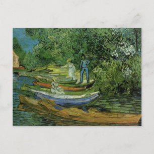 Cartão Postal Van Gogh Vintage Bank of the Oise em Auvers