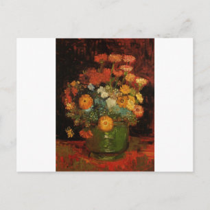 Cartão Postal Van Gogh Vintage Pintage Flores de Vases Flores