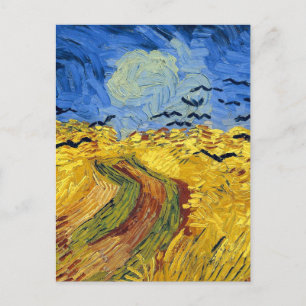 Cartão Postal Van Gogh Wheat Fields impressionista Painting