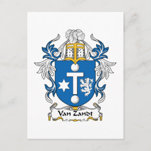 Cartão Postal Van Zandt Family Crest
