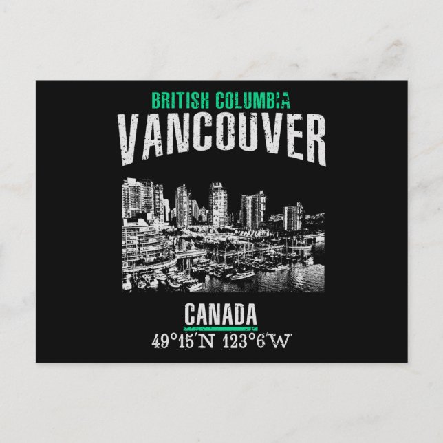 Cartão Postal Vancouver (Frente)